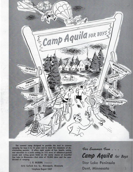 Historical photo of Camp Aquila Brochure